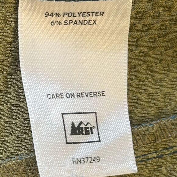 REI McCone Soft-Shell Jacket Men's Size M Medium Water Repellent Green Purple - Picture 9 of 13